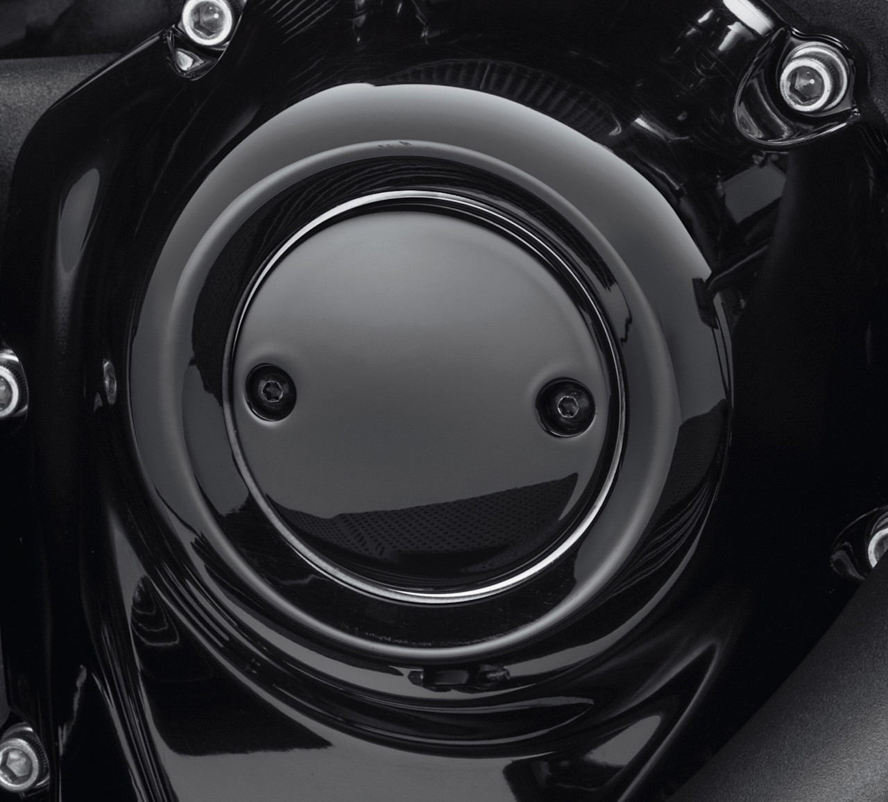 Harley-Davidson Accessories Milwaukee-Eight Engine Timer Cover - Gloss Black