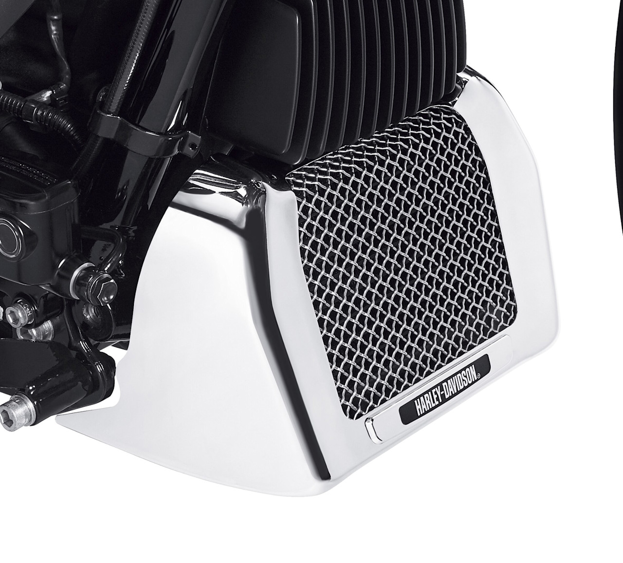 Harley-Davidson Accessories Oil Cooler Cover - Chrome