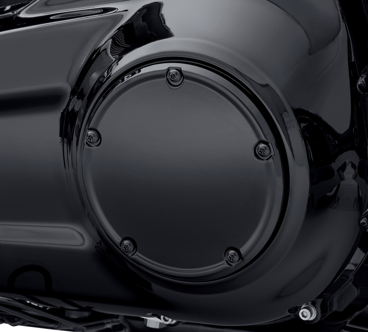 Harley-Davidson Accessories Gloss Black Narrow-Profile Derby Cover