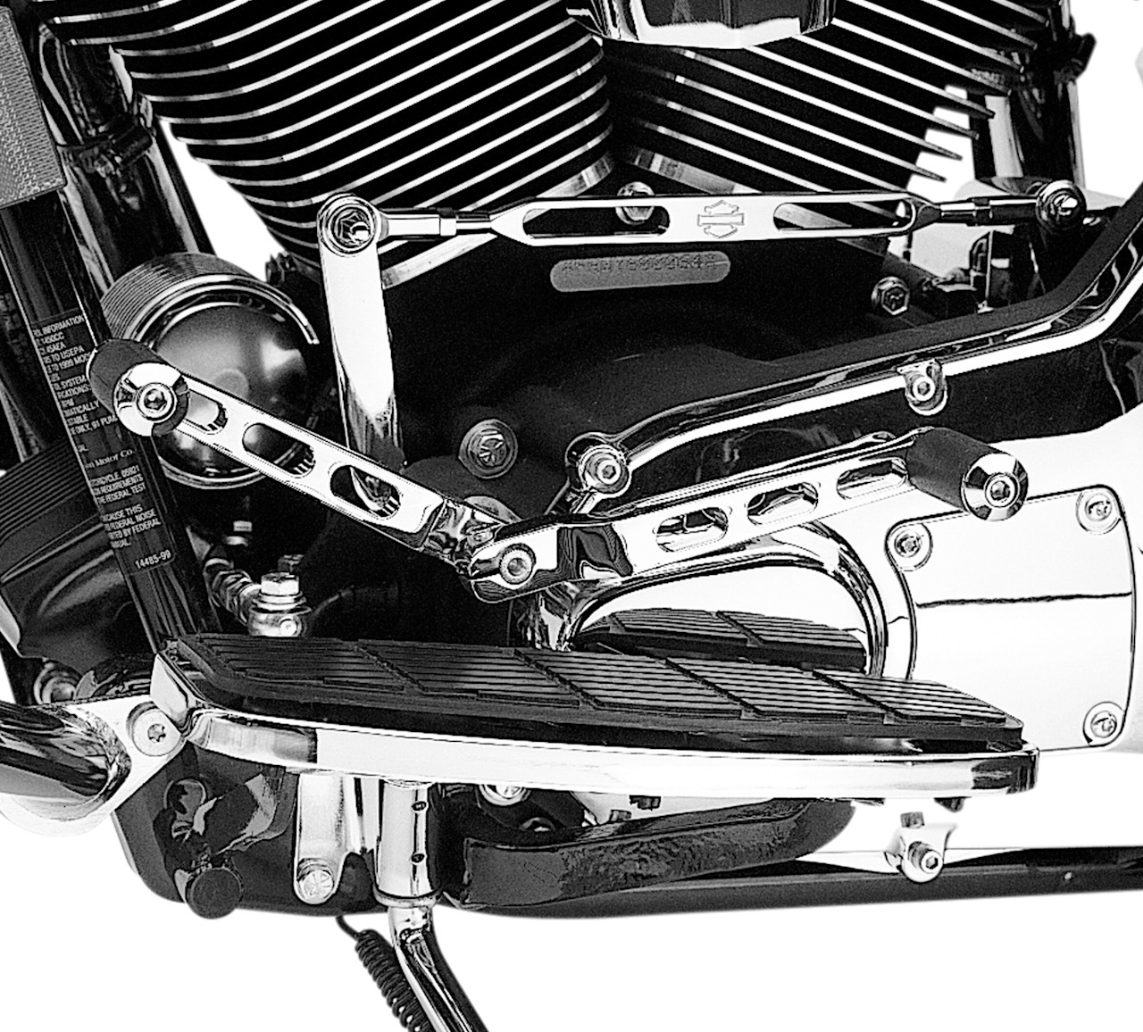 Harley-Davidson Accessories Chrome Billet Heel/Toe Shift Lever