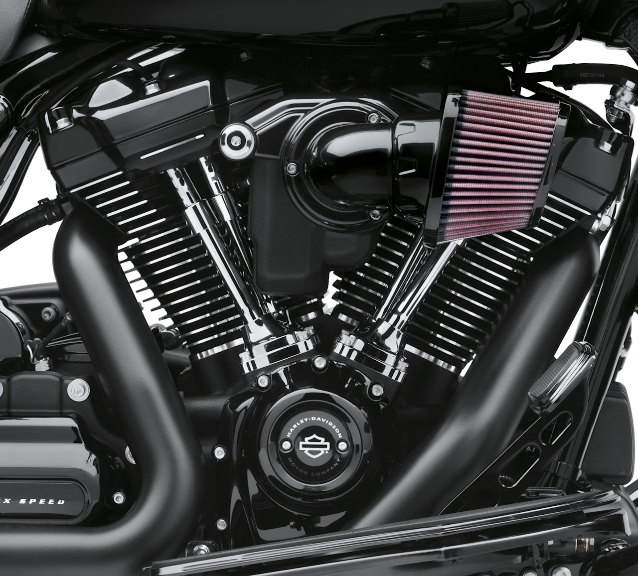 Harley-Davidson Accessories Milwaukee-Eight Gloss Black Transmission Top Cover