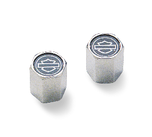 Harley-Davidson Accessories Outlined Bar & Shield ABS Valve Stem Caps