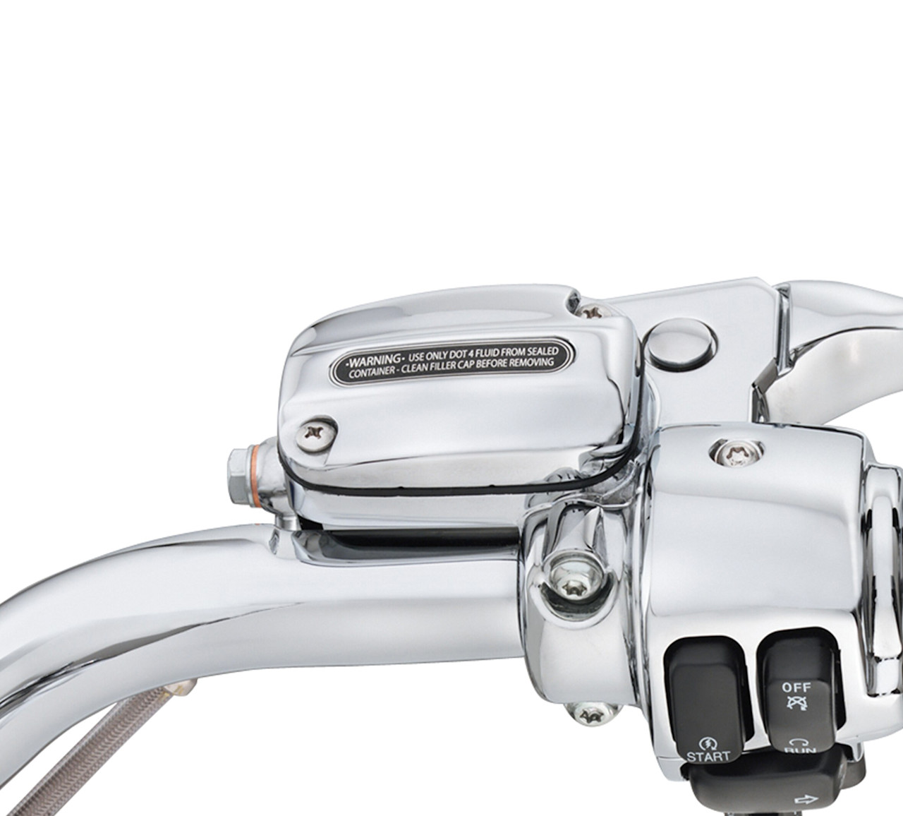Harley-Davidson Accessories Chrome Clutch Bracket and Master Cylinder Reservoir Kit