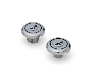 Harley-Davidson Accessories Willie G Skull Front Axle Nut Covers
