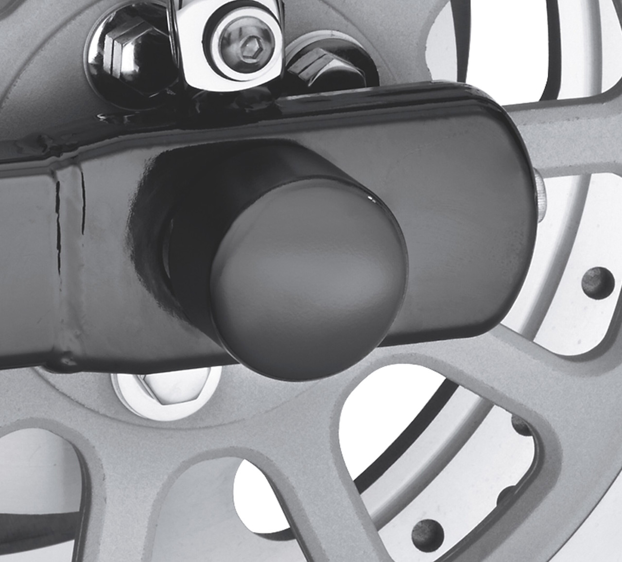 Harley-Davidson Accessories Gloss Black Rear Axle Nut Covers
