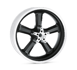 Harley-Davidson Accessories 5-Spoke Cast 18 in. Rear Wheel - Aluminum