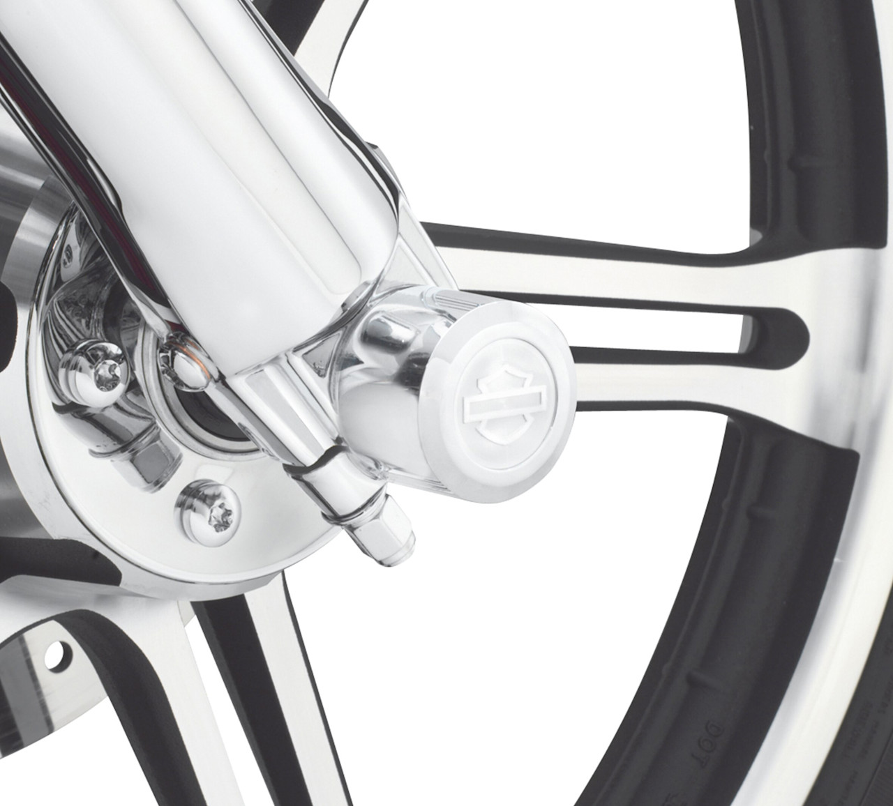 Harley-Davidson Accessories Aluminator Billet Front Axle Nut Covers