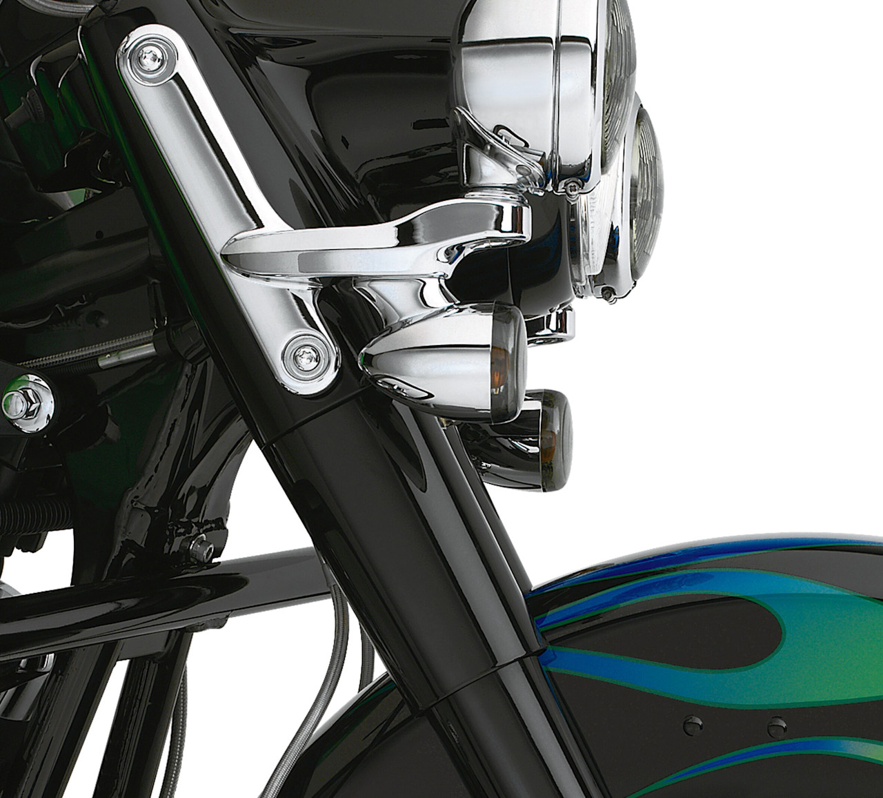 Harley-Davidson Accessories Gloss Black Upper Fork Slider Covers
