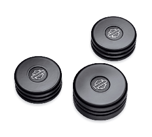 Harley-Davidson Accessories Gloss Black Upper Fork Nut Covers