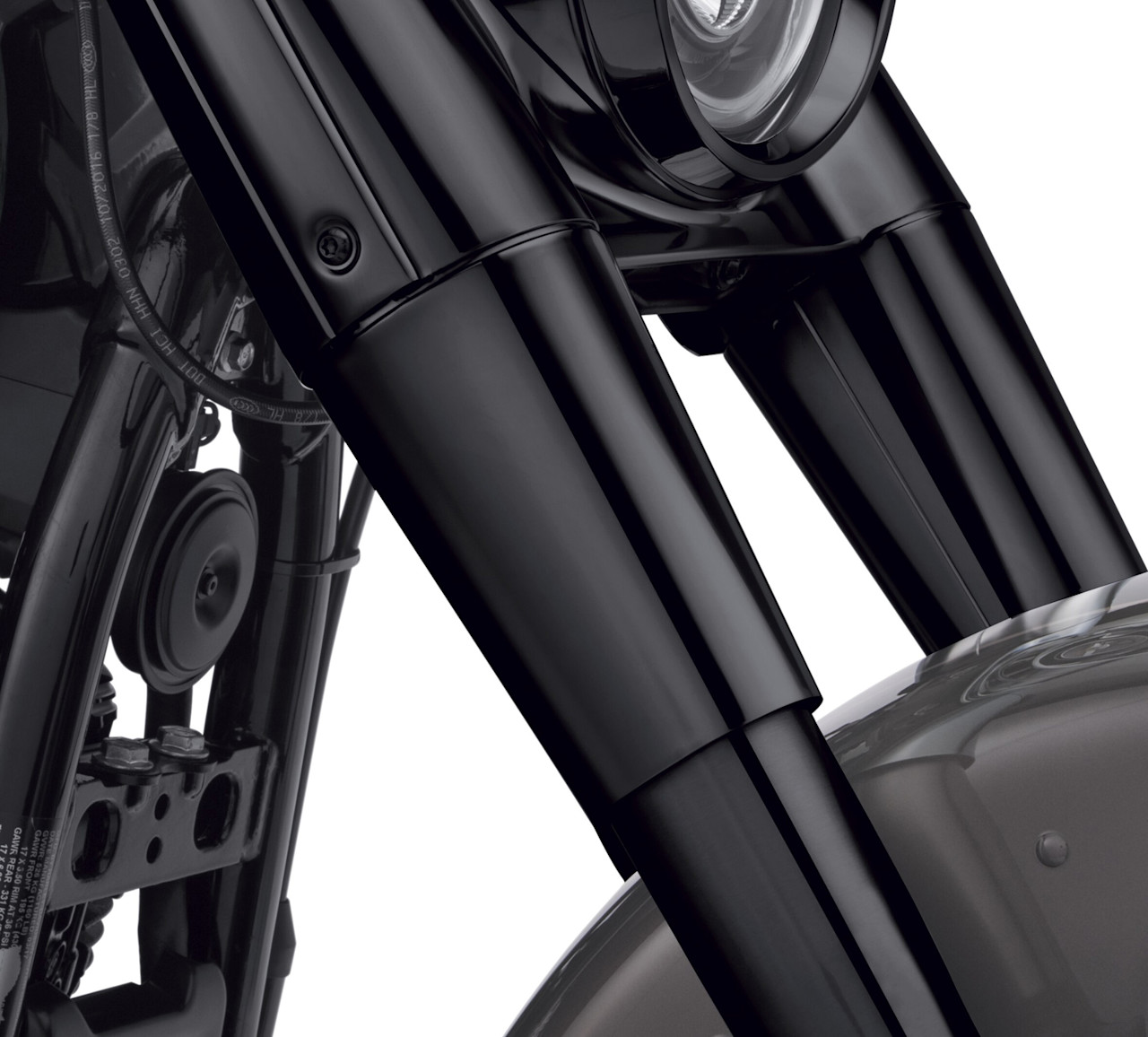 Harley-Davidson Accessories Gloss Black Upper Fork Slider Covers