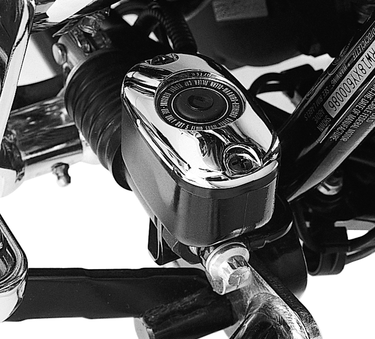 Harley-Davidson Accessories Chrome Rear Master Cylinder Cover