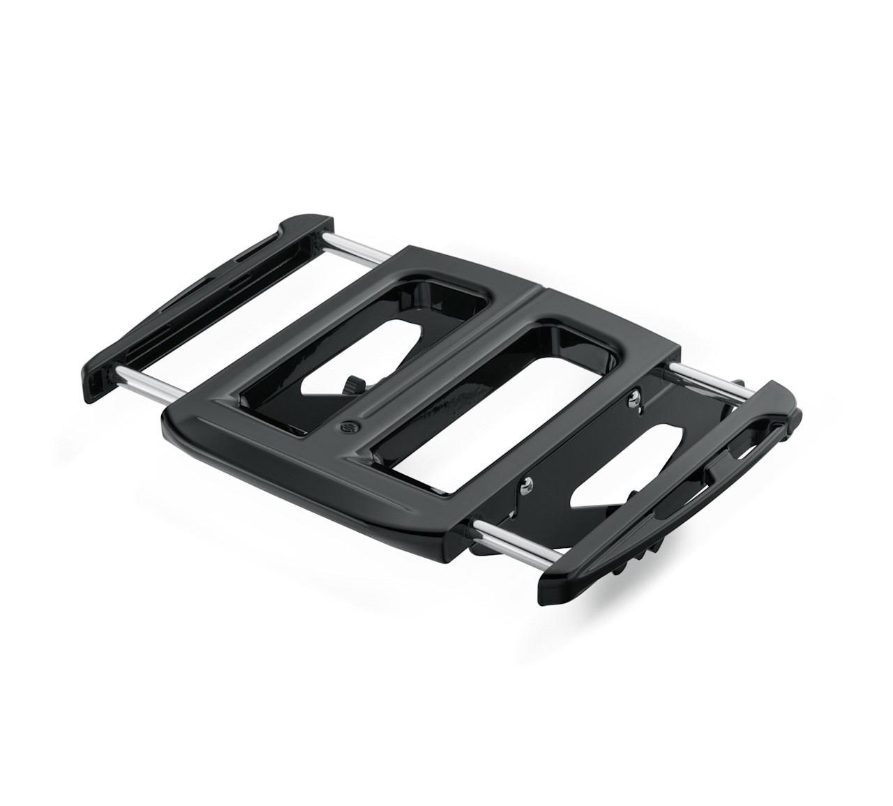 Harley-Davidson Accessories Adjustable Two-Up Gloss Black Luggage Rack