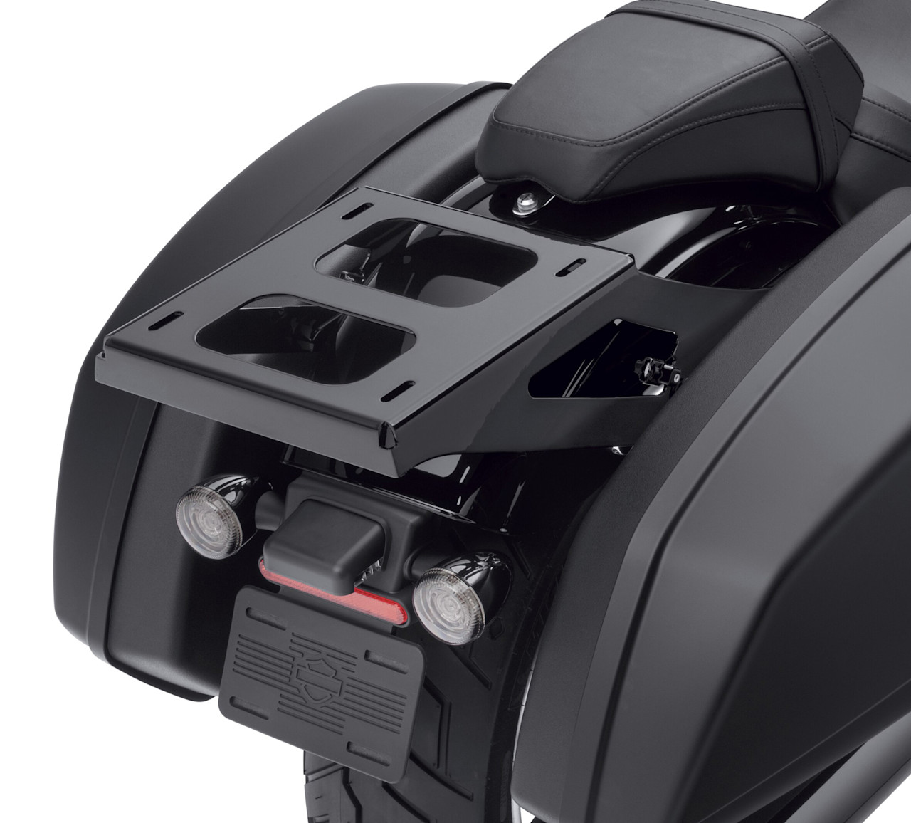 Harley-Davidson Accessories HoldFast Two-Up Tour-Pak Mounting Rack - Gloss Black