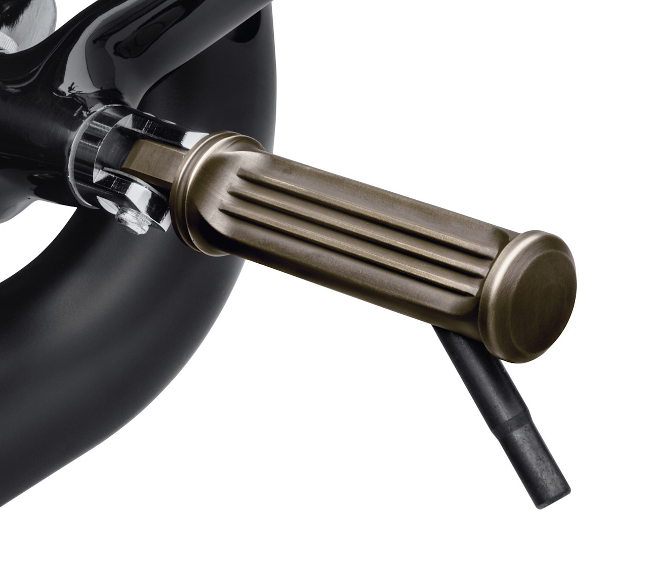 Harley-Davidson Accessories Brass Footpegs with Styled Wear Peg - Forward Controls