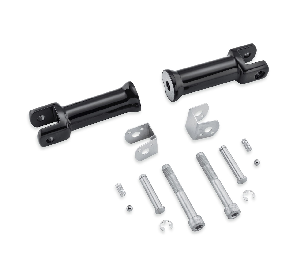 Harley-Davidson Accessories Passenger Footpeg Support Kit - Gloss Black