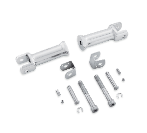 Harley-Davidson Accessories Passenger Footpeg Support Kit - Chrome