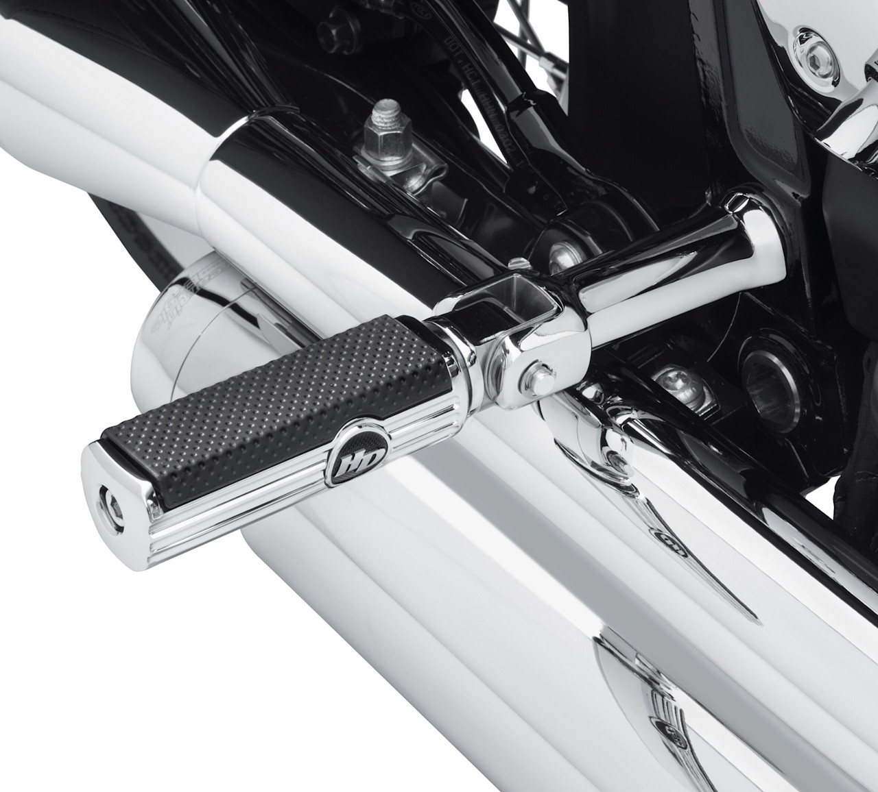 Harley-Davidson Accessories Passenger Footpeg Support Kit - Chrome