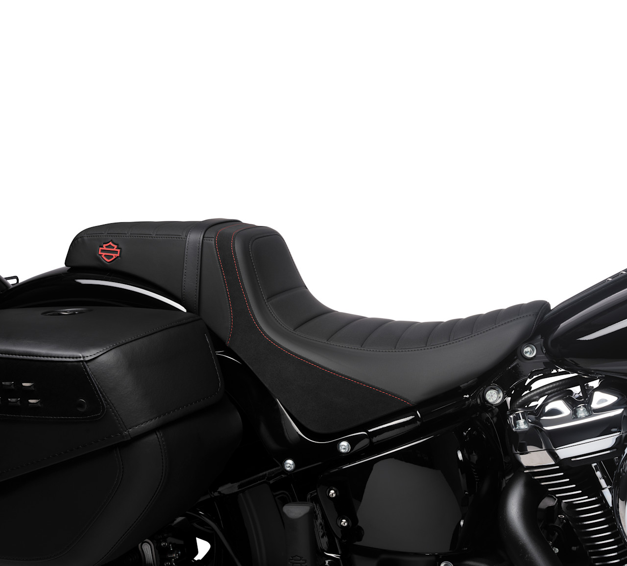 Harley-Davidson Accessories Switchback Seat - Red Stitch