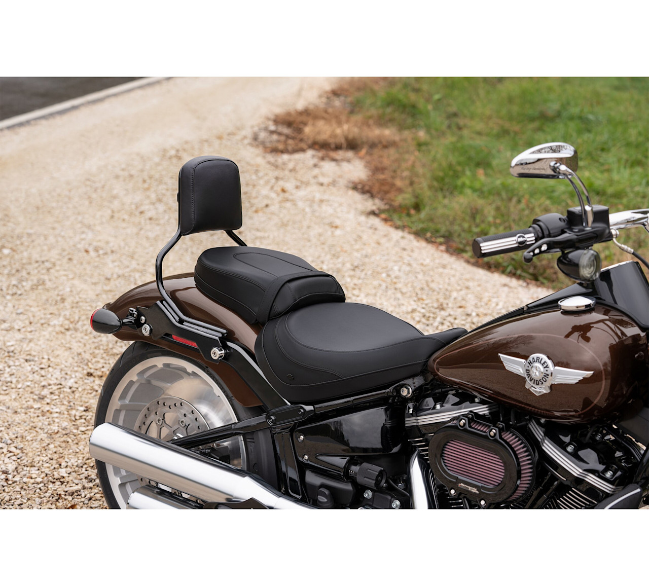 Harley-Davidson Accessories HoldFast Sissy Bar Upright - Standard Height - Gloss Black