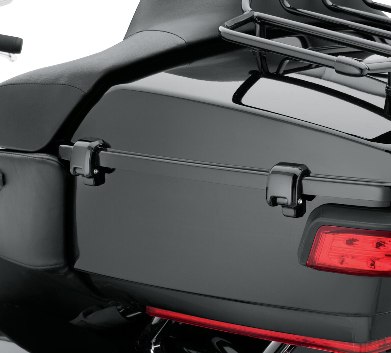 Harley-Davidson Accessories Gloss Black Tour-Pak Hinges and Latch Kit