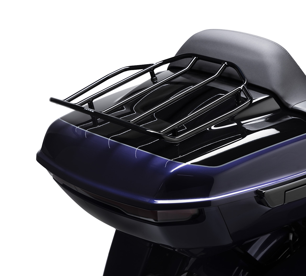 Harley-Davidson Accessories Grand Tour-Pak Premium Luggage Rack - Gloss Black
