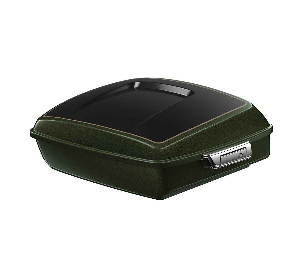 Harley-Davidson Accessories Chopped Tour-Pak Luggage - Olive Steel Metallic/Vivid Black