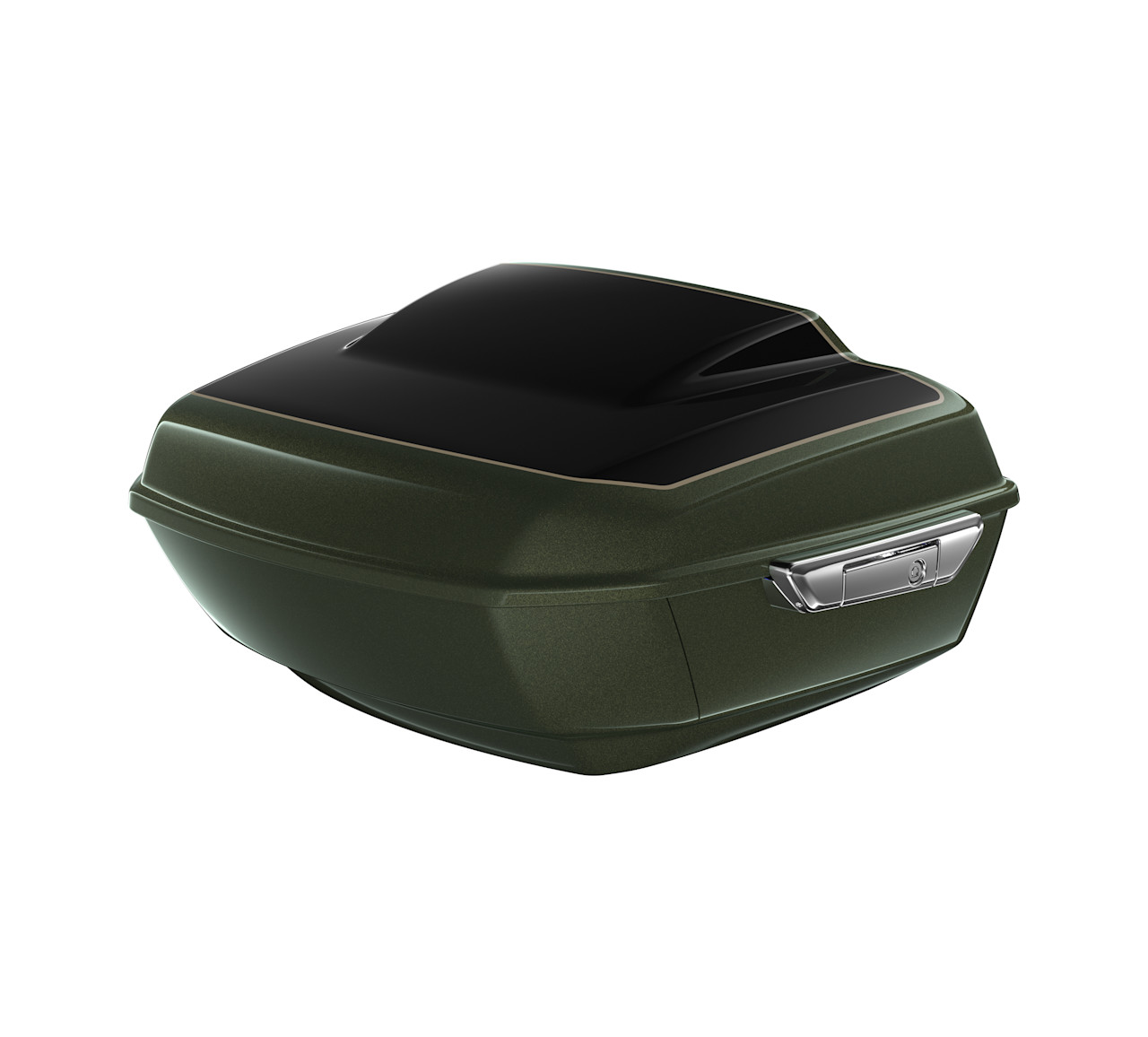 Harley-Davidson Accessories Grand Tour-Pak Luggage - Olive Steel Metallic/Vivid Black