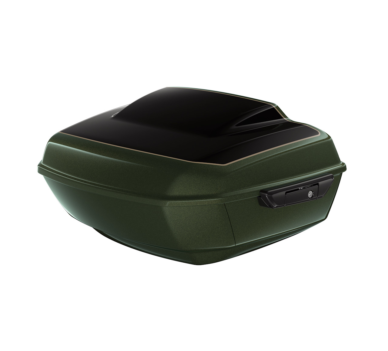 Harley-Davidson Accessories Grand Tour-Pak Luggage - Olive Steel Metallic/Vivid Black