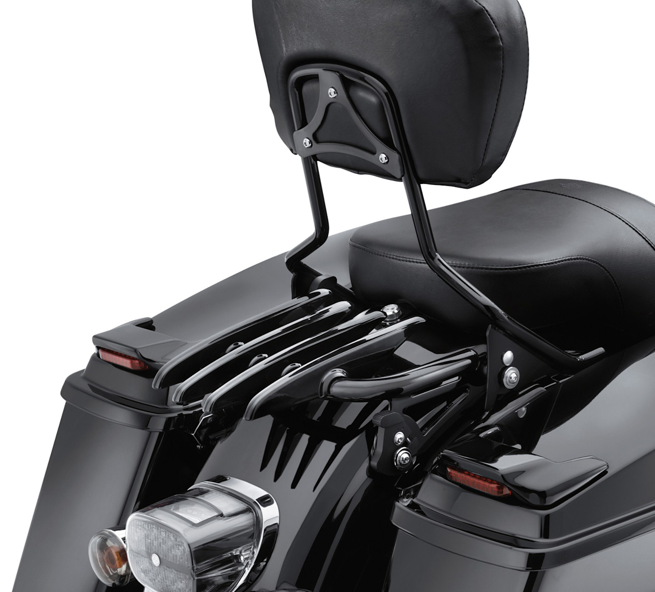 Harley-Davidson Accessories Stealth H-D Detachables Two-Up Luggage Rack