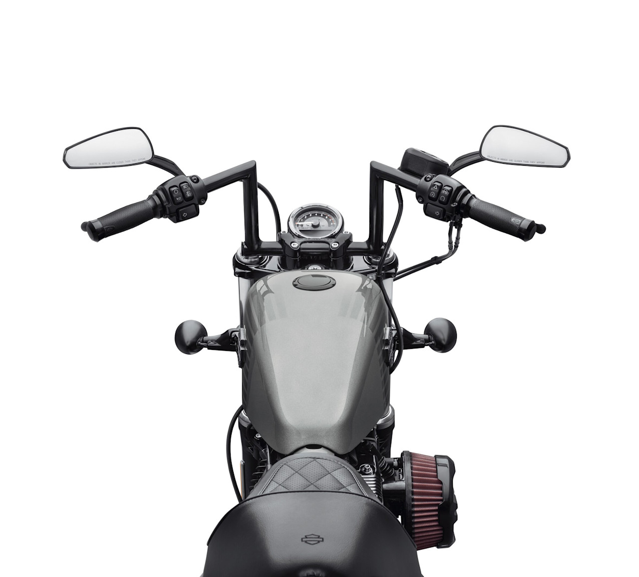Harley-Davidson Accessories Chizeled Lo Handlebar - Gloss Black