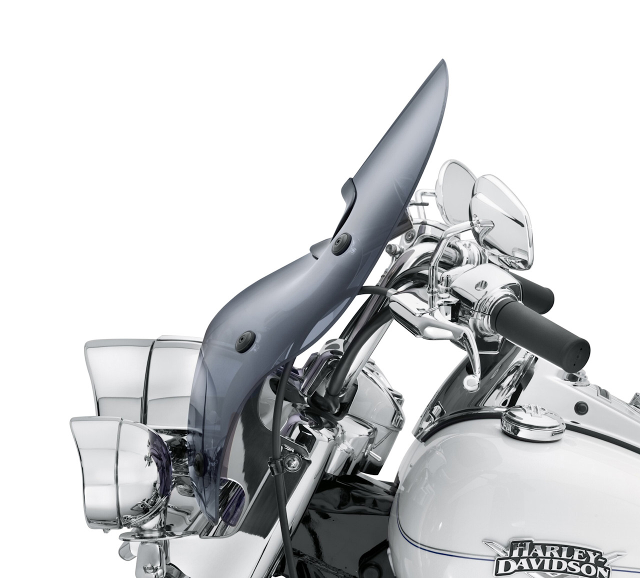 Harley-Davidson Accessories H-D Detachables Wind Splitter Vented Windshield