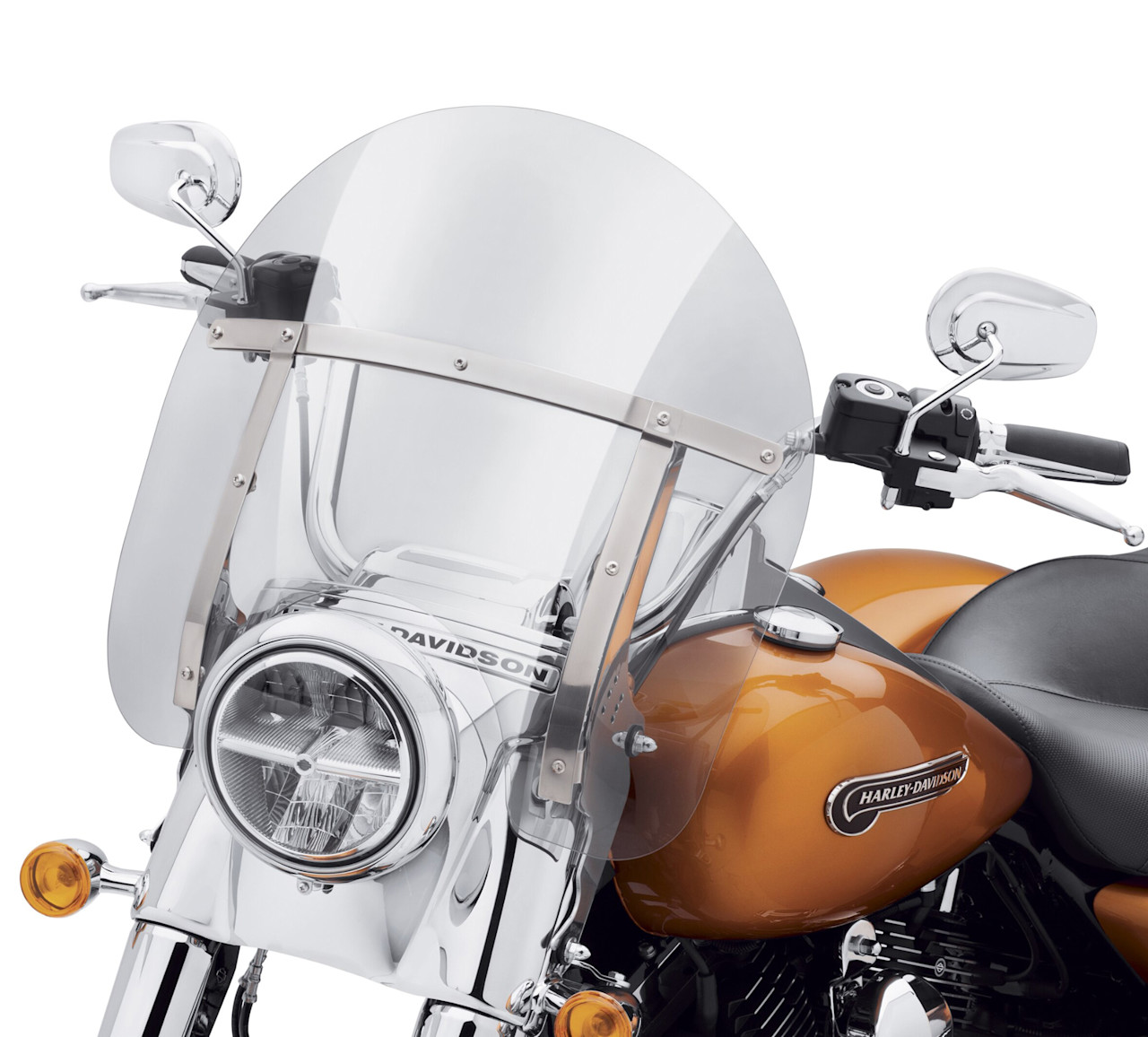 Harley-Davidson Accessories H-D Detachables 16 in. Windshield - Light Smoke