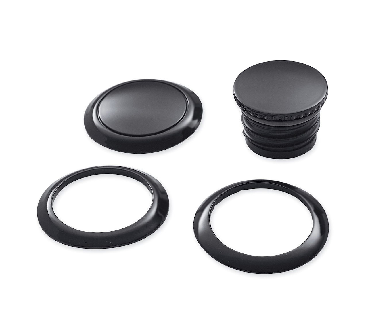 Harley-Davidson Accessories Flush-Mount Fuel Cap and Left Side Tank Cap Kit