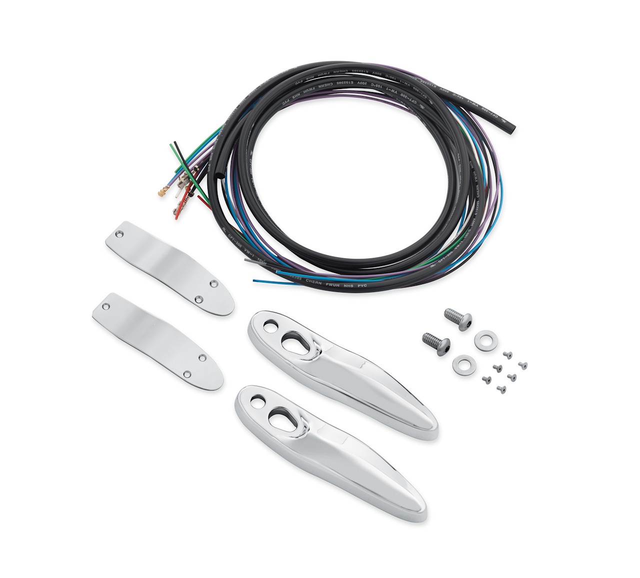 Harley-Davidson Accessories Rear Turn Signal/License Plate Relocation Kit - Chrome