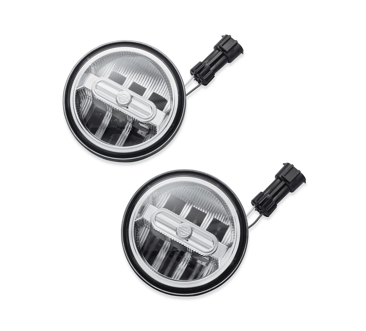 Harley-Davidson Accessories 4 in. Daymaker Signature Reflector LED Auxiliary Lamps - Chrome
