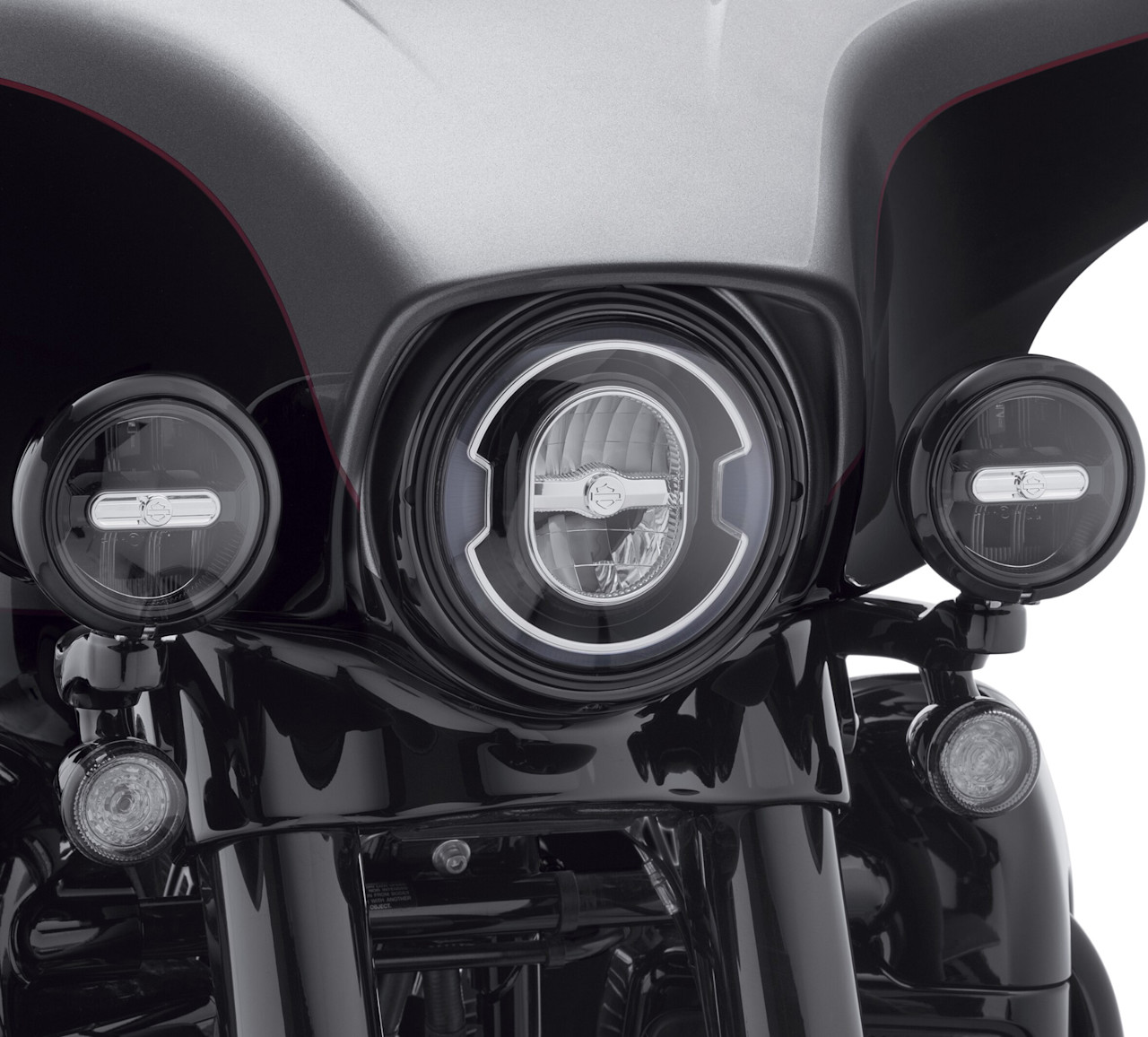 Harley-Davidson Accessories 4 in. Daymaker Signature Reflector LED Auxiliary Lamps - Black