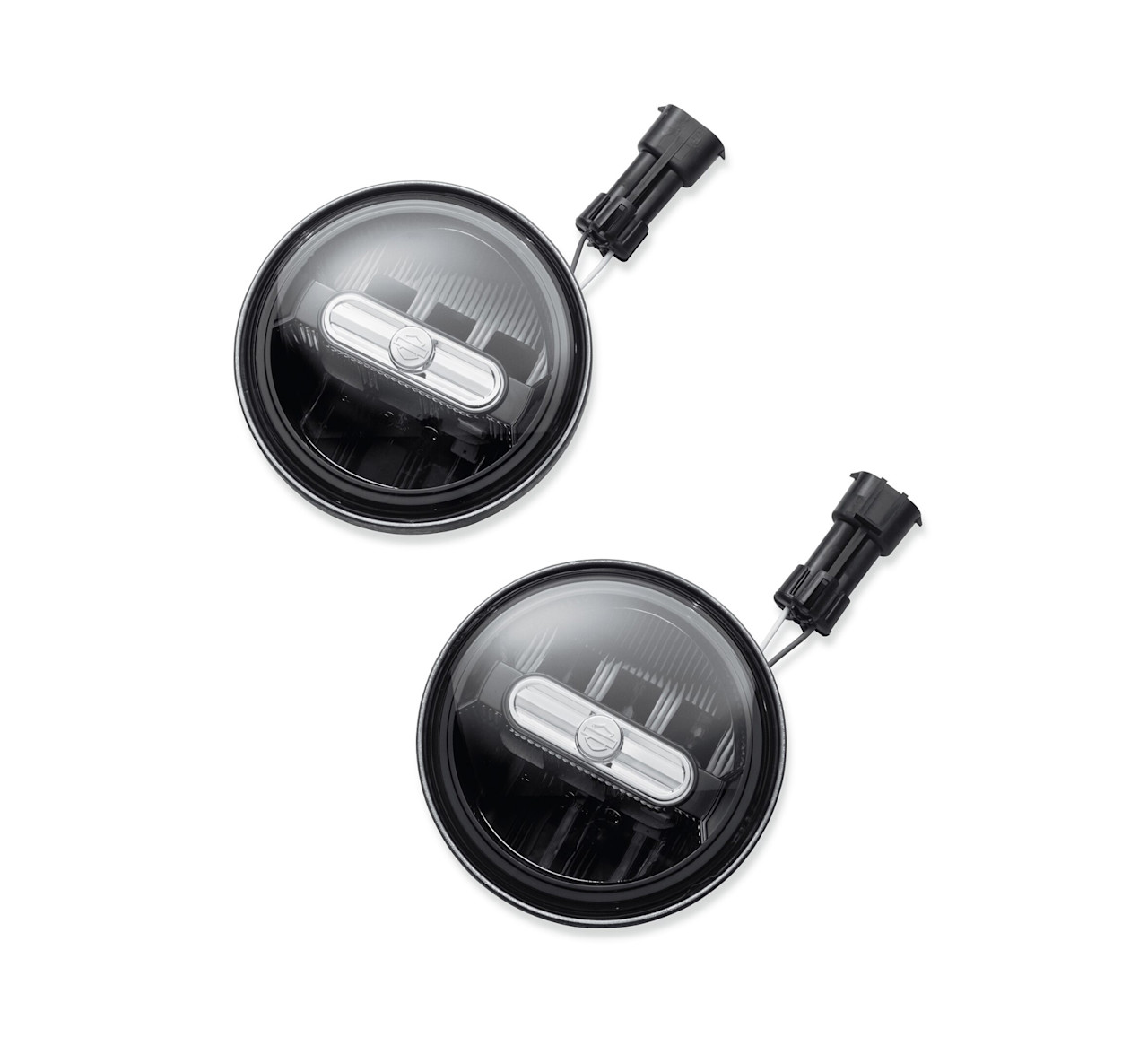 Harley-Davidson Accessories 4 in. Daymaker Signature Reflector LED Auxiliary Lamps - Black