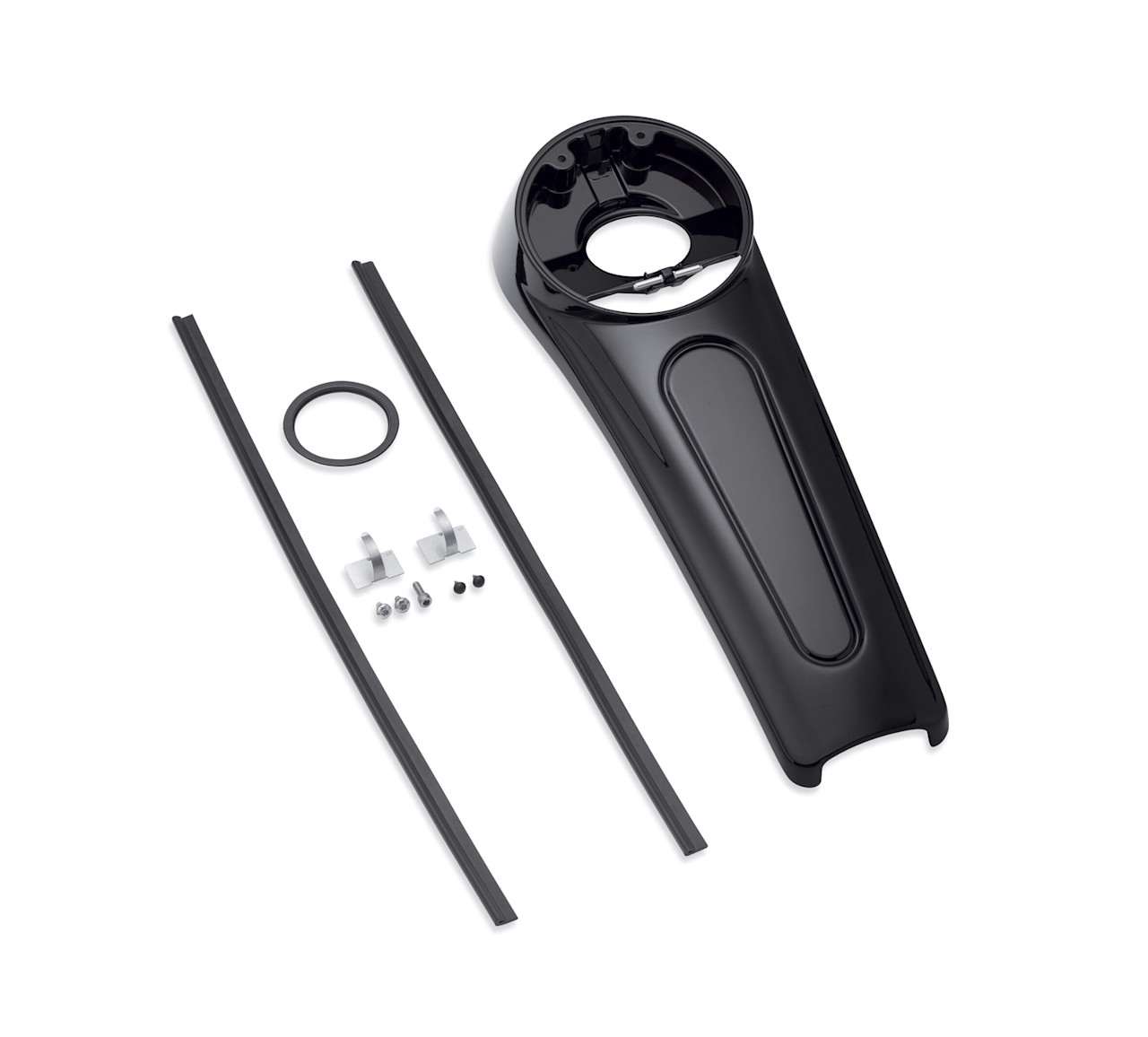 Harley-Davidson Accessories Gloss Black Console Kit - without CB Communications Port