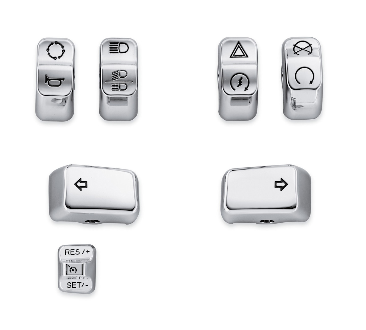 Harley-Davidson Accessories Chrome Switch Cap Kit