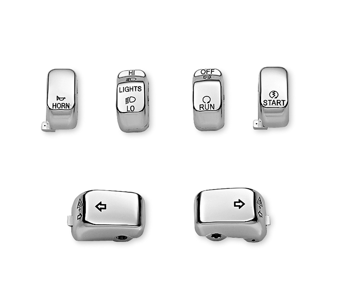 Harley-Davidson Accessories Chrome Switch Cap Kit