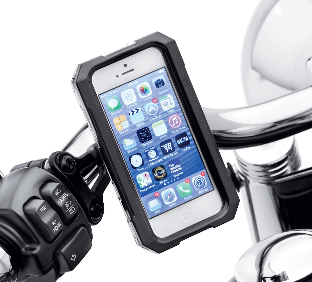 Harley-Davidson Accessories Water Resistant Handlebar Mount Phone Carrier
