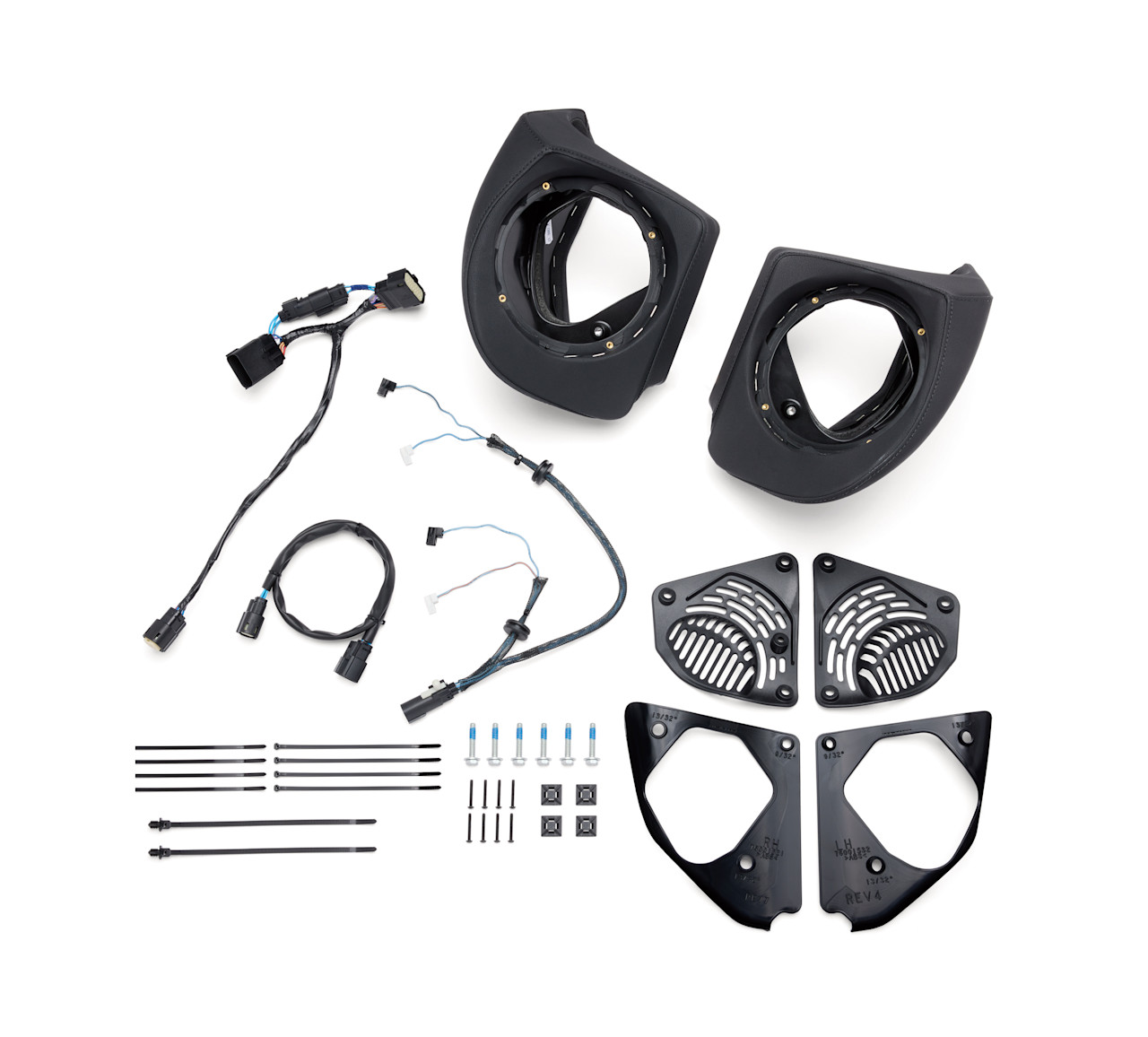 Harley-Davidson Accessories Harley-Davidson Audio powered by Rockford Fosgate - Tour-Pak Luggage Speaker Installation Kit
