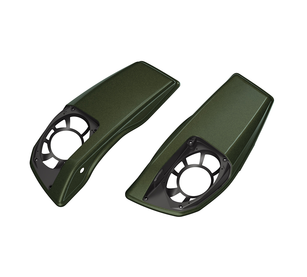 Harley-Davidson Accessories Saddlebag Speaker Lids - Olive Steel Metallic