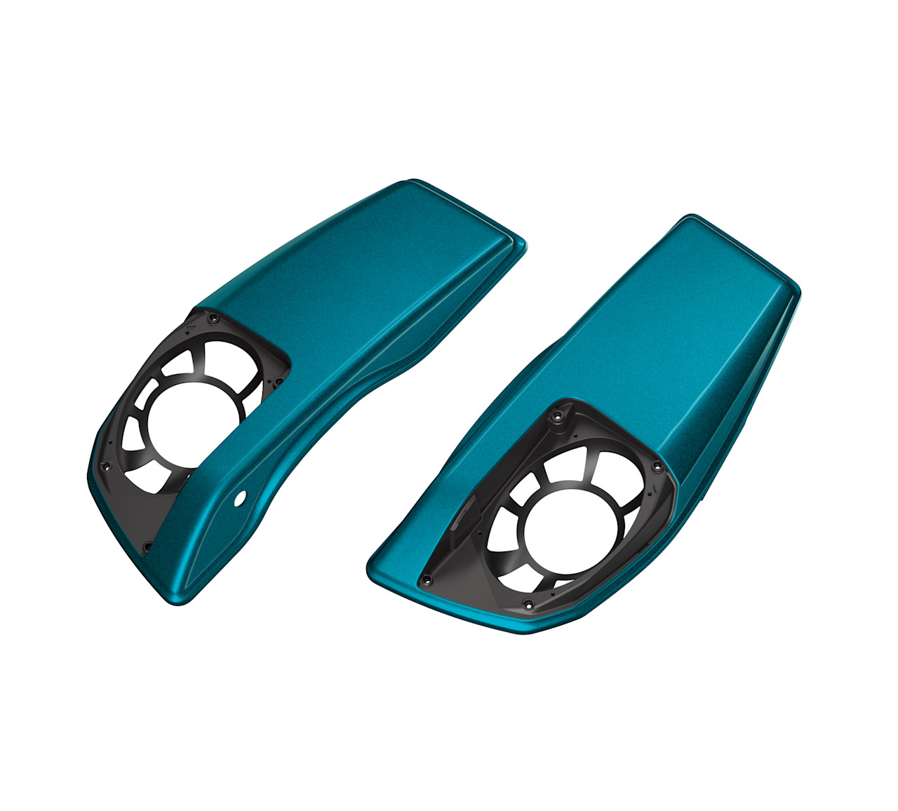 Harley-Davidson Accessories Saddlebag Speaker Lids - Teal Thunder