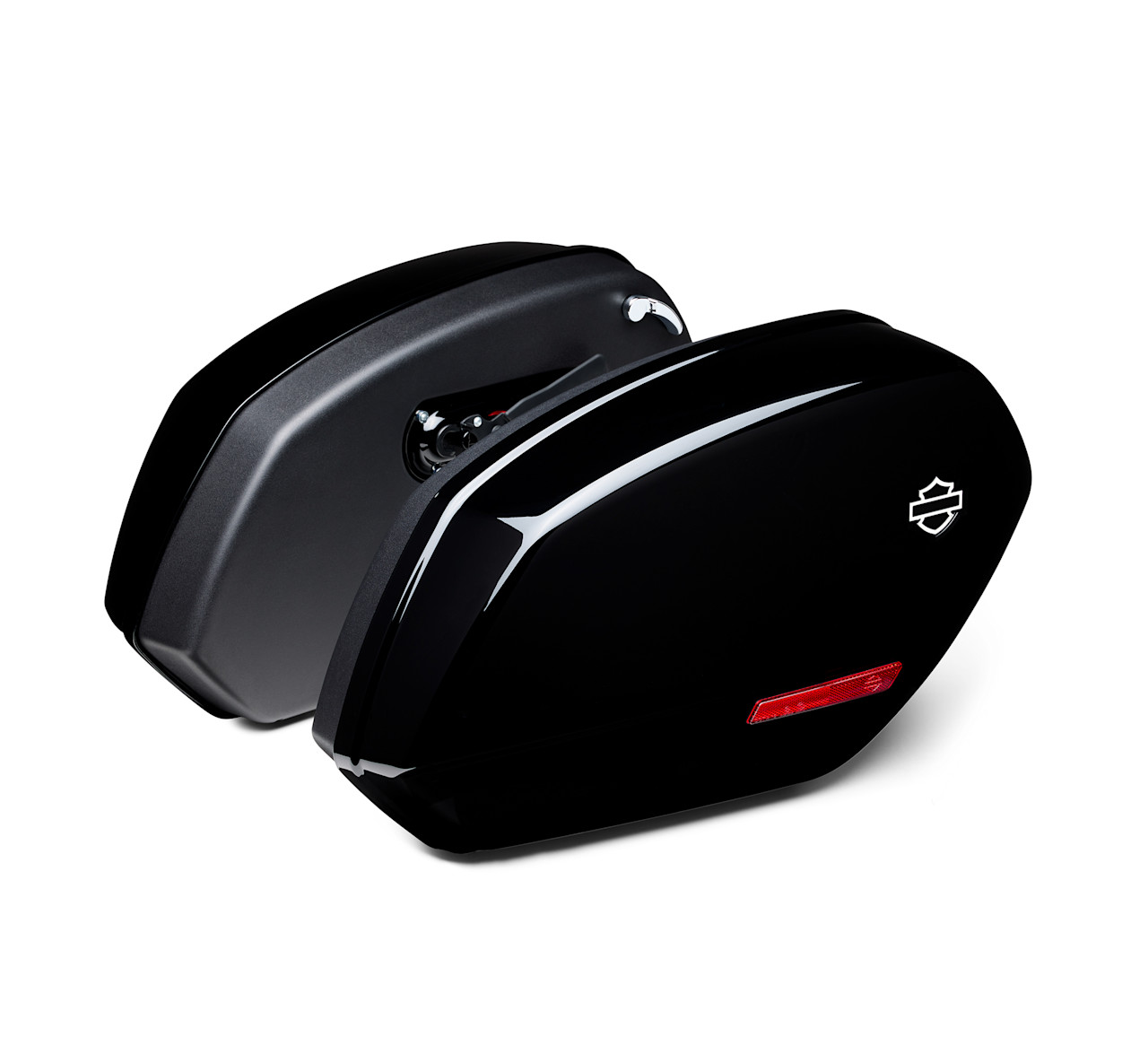 Harley-Davidson Accessories FXLRST Saddlebags - Vivid Black