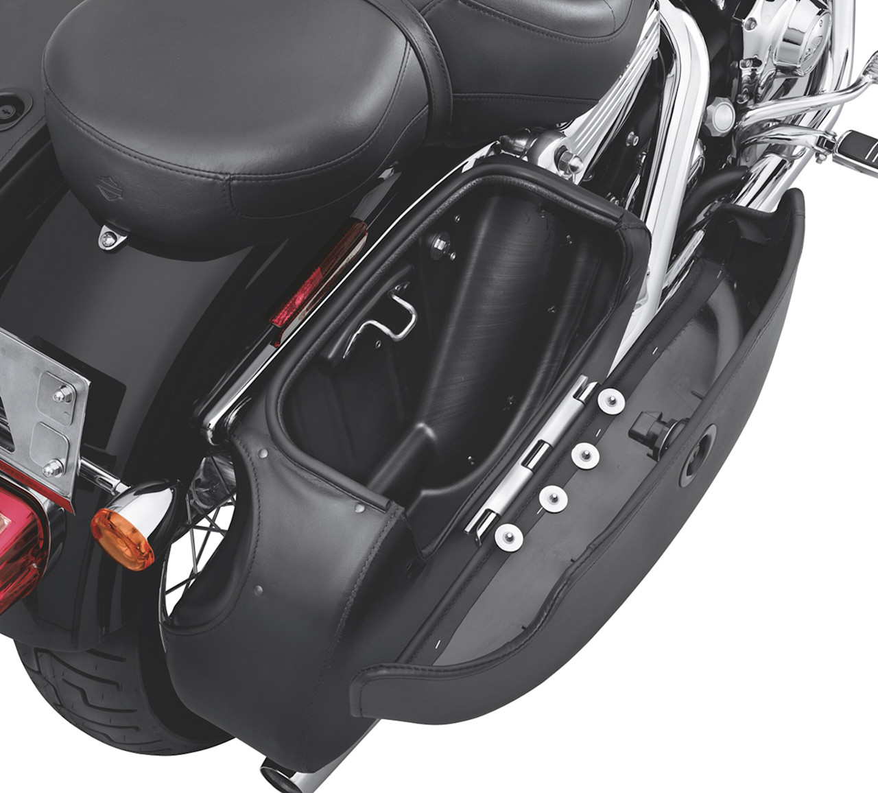 Harley-Davidson Accessories Rigid Locking Leather Saddlebags