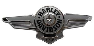 Harley-Davidson Tank Medallion, right.