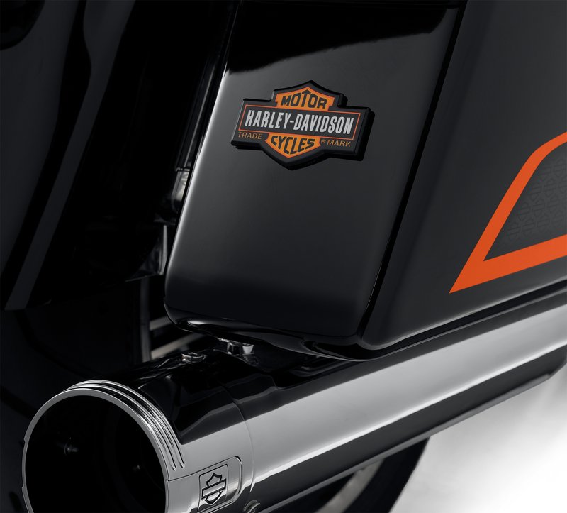 Harley-Davidson Accessories Display a touch of attitude with the Bar & Shield Decorative Medallion. Ideal for application on a plate-style sissy bar upright, derby cover, timer cover, Tour-Pak luggage carrier or saddlebag, glove box or chrome battery cover. It also looks great on a tool box or tailgate. The quality adhesive backing on this premium zinc die cast medallion allows for easy and secure installation on most flat surfaces. Classic Bar & Shield design executed in fine detail, with three colours on a black background. Measures 3-1/2" x 2-1/8". Self-adhesive and easy to install.