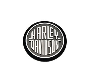 Harley-Davidson Accessories Display a touch of attitude with the Harley-Davidson Decorative Medallion. Ideal for application on a plate-style sissy bar upright, derby cover, timer cover, Tour-Pak luggage carrier or saddlebag, glove box or chrome battery cover. It also looks great on a tool box or tailgate. The quality adhesive backing on this premium zinc die cast medallion allows for easy and secure installation on most flat surfaces. Contemporary design with a bit of art deco flavour, an ideal match for a classic bike. Black and polished finish. 3" diameter. Self-adhesive and easy to install.
