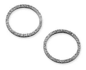 Harley-Davidson Accessories The exhaust gasket is a flat-woven stainless steel design that does not compress into the exhaust port, improving flow out of the head into the exhaust header pipe. Sold in pairs.